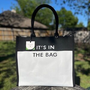 Kate Spade x Target It’s In The Bag Black and White Knit Tote